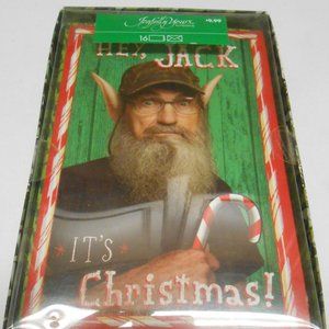 New Box Duck Dynasty 16 Hallmark Cards w/ envelopes Hey Jack It's Christmas 🎄